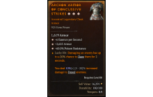 Legendary Chest Armor[*2625 Armor | *6 ESpS | *60 PR]