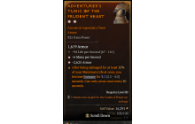 Legendary Chest Armor[*2625 Armor | *6 MpS]