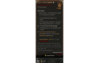 Esu's Heirloom[*CRIT 34 | *112.5 DMG_Crit | 18 MS | 8.5 MSEK | 8 ResistAll]