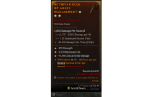 Legendary One-Handed Axe[*75 DMG_Crit | *135 STR | *1310 Life]