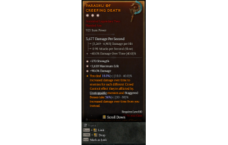 Legendary Two-Handed Axe[*90 DMG | *270 STR | *2620 Life]