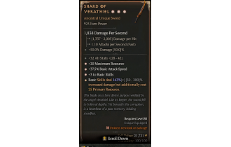 Shard of Verathiel[*DMG 163 | *3 BasicSkills | *37.5 ATKSPD Basic | *20 MR | 32 ALL]