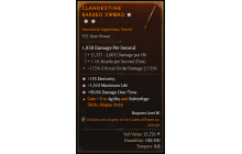 Legendary One-Handed Sword[*90 DMG_DoT | *135 DEX | *1310 Life]