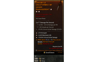 Legendary Two-Handed Sword[*150 DMG_Crit | *270 STR | *2620 Life]