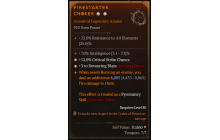 Legendary Amulet[Sorcerer | *3 DevouringBlaze | *12 Crit | 7% INT]