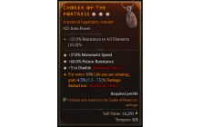 Legendary Amulet[Barbarian | *3 Duelist | *27 MS | *60 PR]