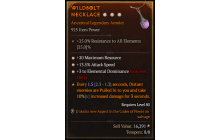 Legendary Amulet[Sorcerer | *3 ElementalDominance | *13.5 ATKSPD | *20 MR]