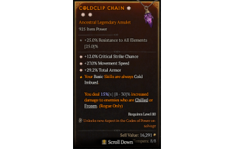 Legendary Amulet[*27 MS | *12 Crit | *29.2 TA]