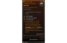 Legendary Amulet[Sorcerer | *3 EndlessPyre | *27 MS | *45 DMG]