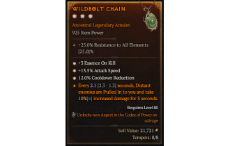 Legendary Amulet[*12 CDR | *13.5 ATKSPD]