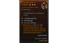 Legendary Amulet[Barbarian | *3 CutToTheBone | *45 DMG | *1310 Life]