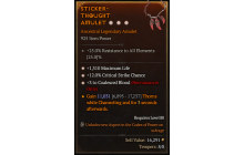 Legendary Amulet[Necromancer | *3 CoalescedBlood | *12 Crit | *1310 Life]