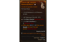 Legendary Amulet[Barbarian | *3 HeavyHanded | 2 CutToTheBone | 807 Life]