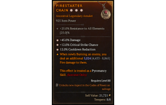 Legendary Amulet[*12 CDR | *12 Crit | *45 DMG]