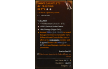 Legendary Gloves[Barrage | *4 Barrage | *12 Crit | 793 Life]