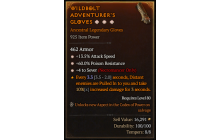 Legendary Gloves[Sever | *4 Sever | *13.5 ATKSPD | *60 PR]