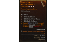 Legendary Gloves[*12 Crit | *13.5 ATKSPD | *12 LHC]