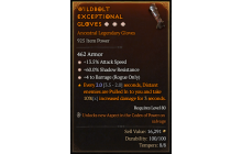 Legendary Gloves[Barrage | *4 Barrage | *13.5 ATKSPD | *60 SR]