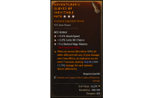 Legendary Gloves[Necromancer | *3 SkelMage | *13.5 ATKSPD | *12 LHC]