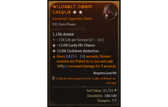 Legendary Helm[*12 CDR | *12 LHC | 134 LpS]