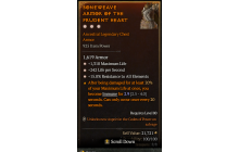 Legendary Chest Armor[*15 ResistAll | *1310 Life]