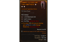 Legendary Pants[Barbarian | *4 Flay | *2625 Armor | *1310 Life]