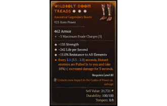 Legendary Boots[*15 ResistAll | *135 STR]