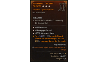 Legendary Boots[*27 MS | *6 ENpS | *135 DEX]