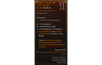 Legendary Boots[*27 MS | *15 ResistAll | *135 INT]