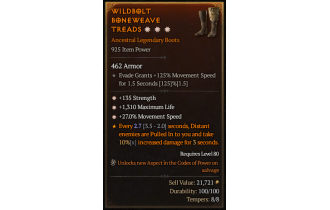 Legendary Boots[*27 MS | *135 STR | *1310 Life]