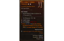 Legendary Boots[Druid | *4 Boulder | *2625 Armor | 84 WP]