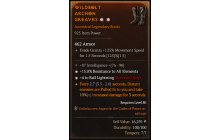 Legendary Boots[Sorcerer | *4 BallLightning | *15 ResistAll | 87 INT]