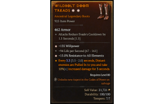 Legendary Boots[*15 ResistAll | *135 WP]