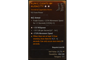 Legendary Boots[*27 MS | *135 WP]