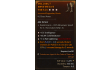 Legendary Boots[Sorcerer | *4 BallLightning | *135 INT | *60 CR]