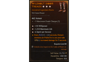 Legendary Boots[*6 SpS | *135 WP | *1310 Life]