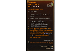 Legendary Ring[*9 Crit | *75 DMG_Crit | *60 LR]