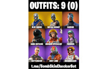 UNIQUE - Blue Squire,  Royale Knight  [9 Skins, 7 Axes, 15 Emotes, 10 Gliders and MORE!]