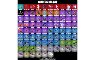 UNIQUE -  Dark Skully,  Spider Gwen  [81 Skins, 96 Axes, 74 Emotes, 86 Gliders and MORE!]