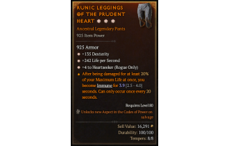 Legendary Pants[Rogue | *4 Heartseeker | *135 DEX]