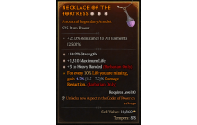 Legendary Amulet[Barbarian | *3 HeavyHanded | *10.9% STR | *1310 Life]