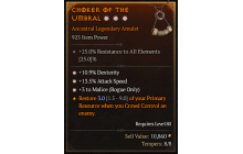 Legendary Amulet[Rogue | *3 Malice | *13.5 ATKSPD | *10.9% DEX]