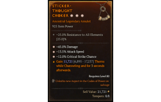 Legendary Amulet[*12 Crit | *13.5 ATKSPD | *45 DMG]