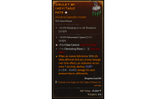 Legendary Amulet[Sorcerer | *3 GlassCannon | 1 DevouringBlaze | 18 MS]