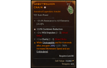 Legendary Amulet[Druid | *12 CDR | 2 WildImpulses]