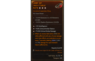 Legendary Ring[*9 Crit | *75 DMG_Crit | *135 INT]