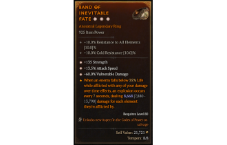 Legendary Ring[*13.5 ATKSPD | *60 DMG_Vulnerable | *135 STR]