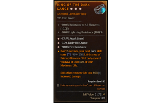 Legendary Ring[*13.5 ATKSPD | *9 LHC | *60 FR]