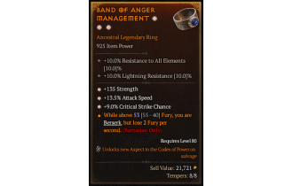 Legendary Ring[*9 Crit | *13.5 ATKSPD | *135 STR]