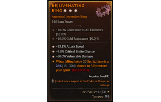 Legendary Ring[*9 Crit | *13.5 ATKSPD | *60 DMG_Vulnerable]